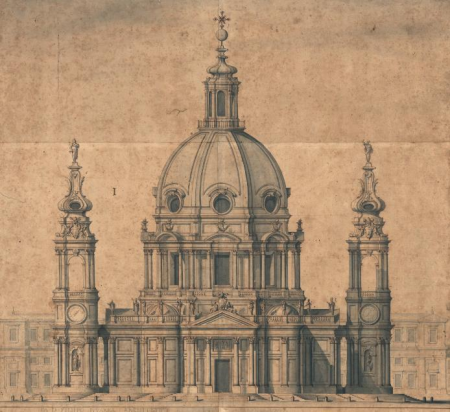Entwurf für eine Kirche 1707